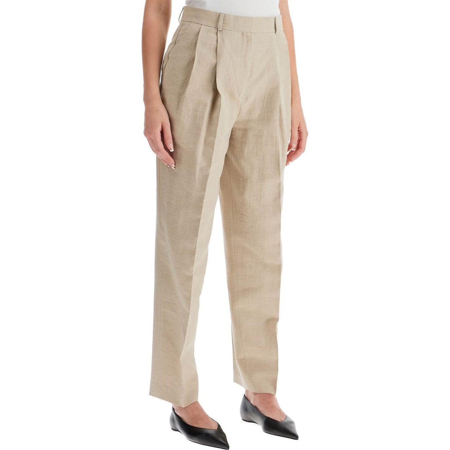 Toteme tailored linen blend trousers for men Trousers Toteme