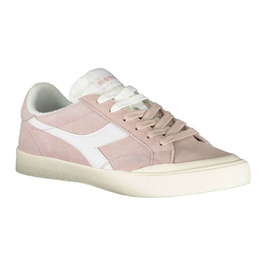 Diadora Pink Leather Women Sneaker Diadora