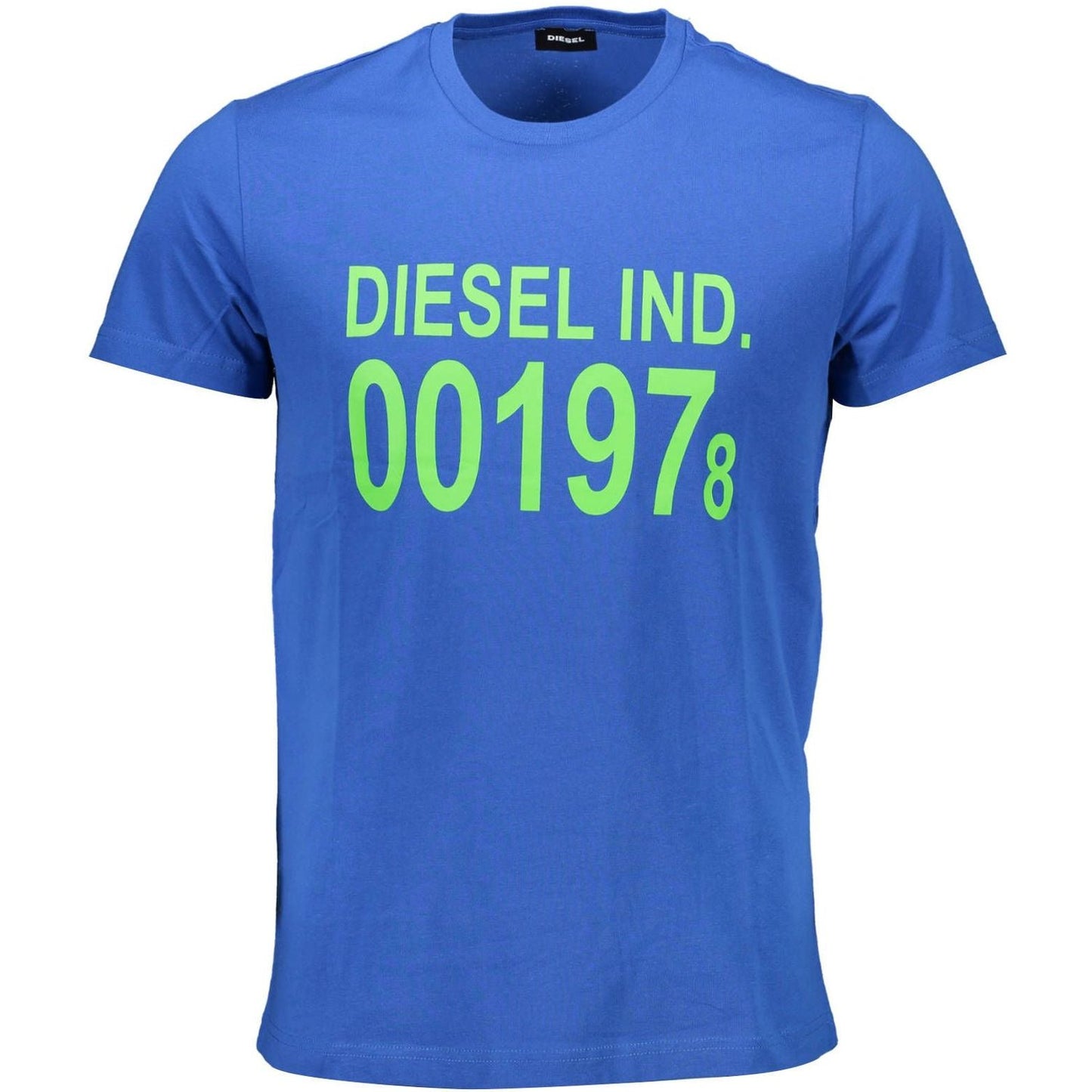 Diesel Blue Cotton Men T-Shirt Diesel