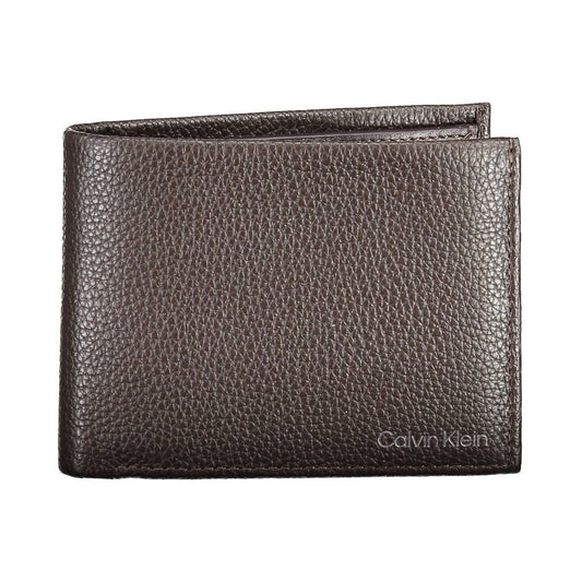 Calvin Klein Brown Leather Men Wallet Calvin Klein