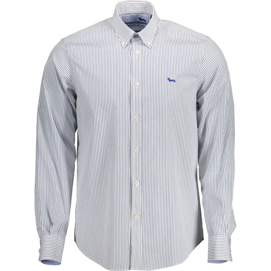 Harmont & Blaine Blue Cotton Men Shirt Harmont & Blaine