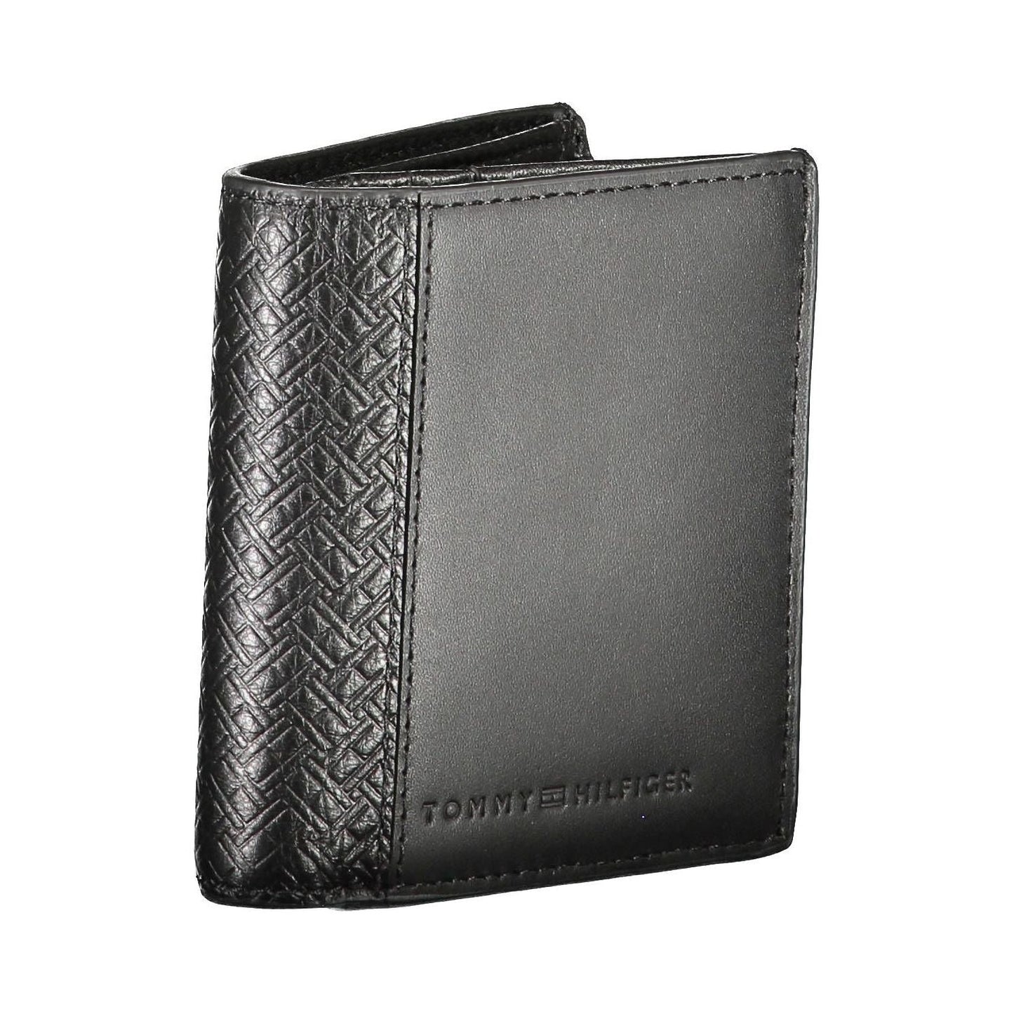 Tommy Hilfiger Black Leather Men Wallet Tommy Hilfiger