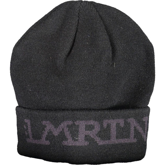 La Martina Black Acrylic Men Cap La Martina