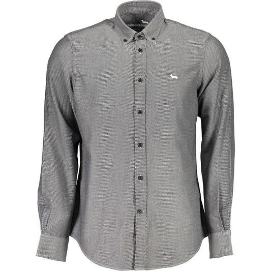 Harmont & Blaine Black Cotton Men Shirt Harmont & Blaine