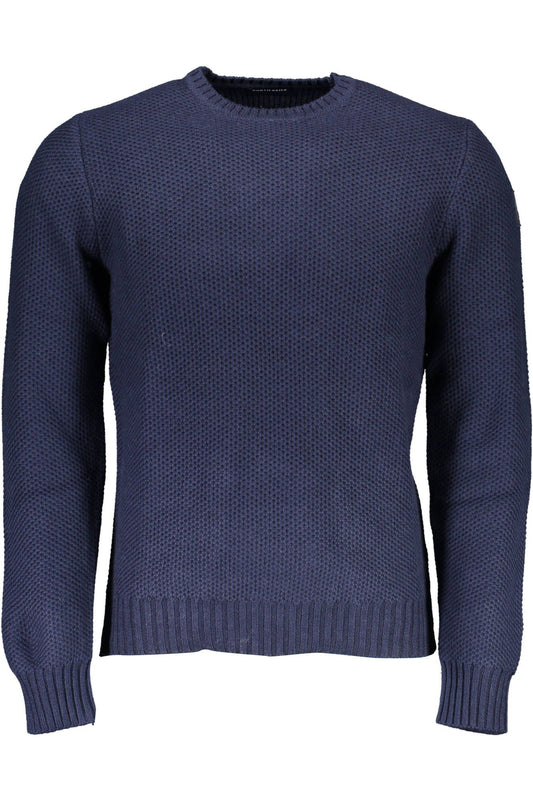 North Sails Blue Cotton Men Sweater North Sails