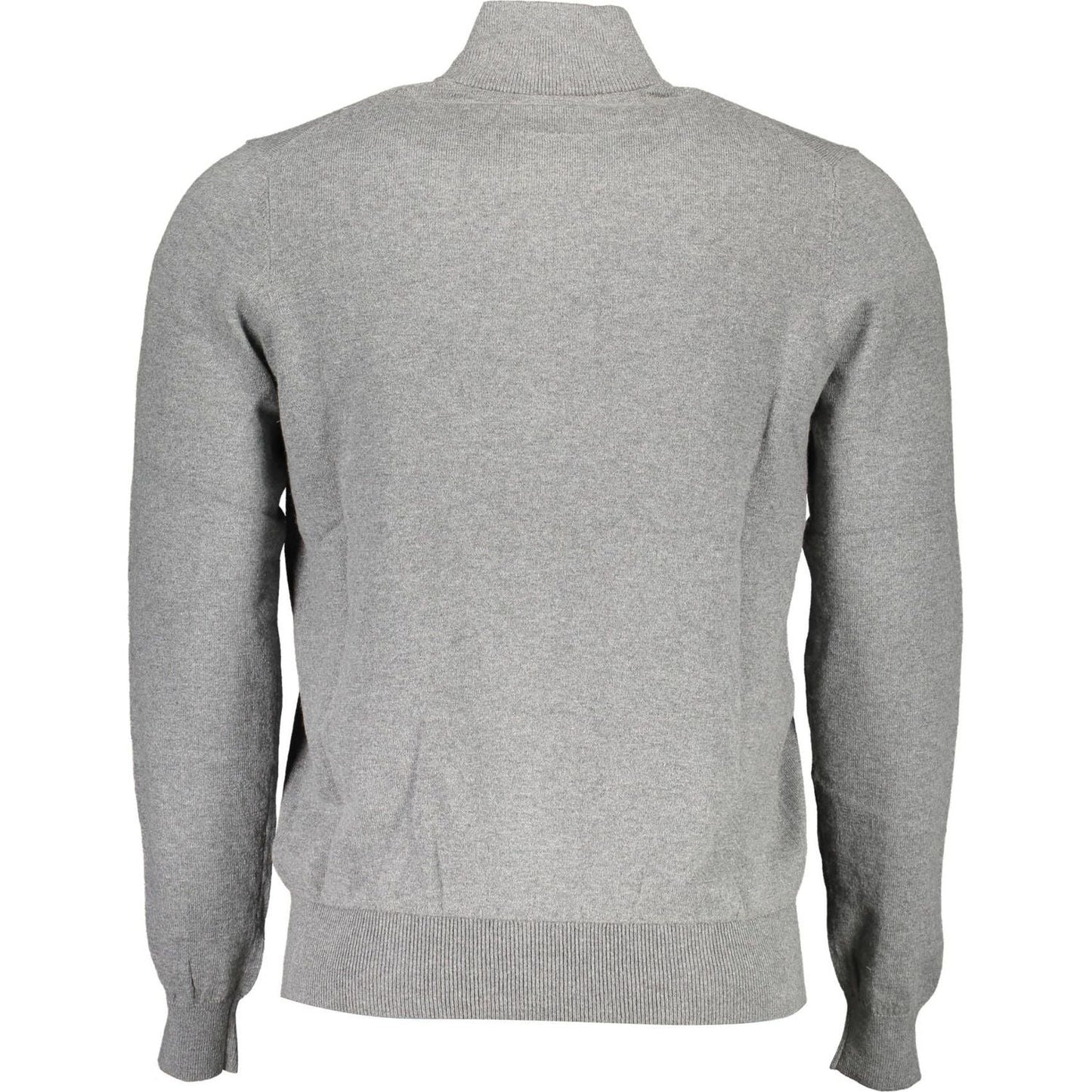 North Sails Gray Cotton Men Sweater North Sails