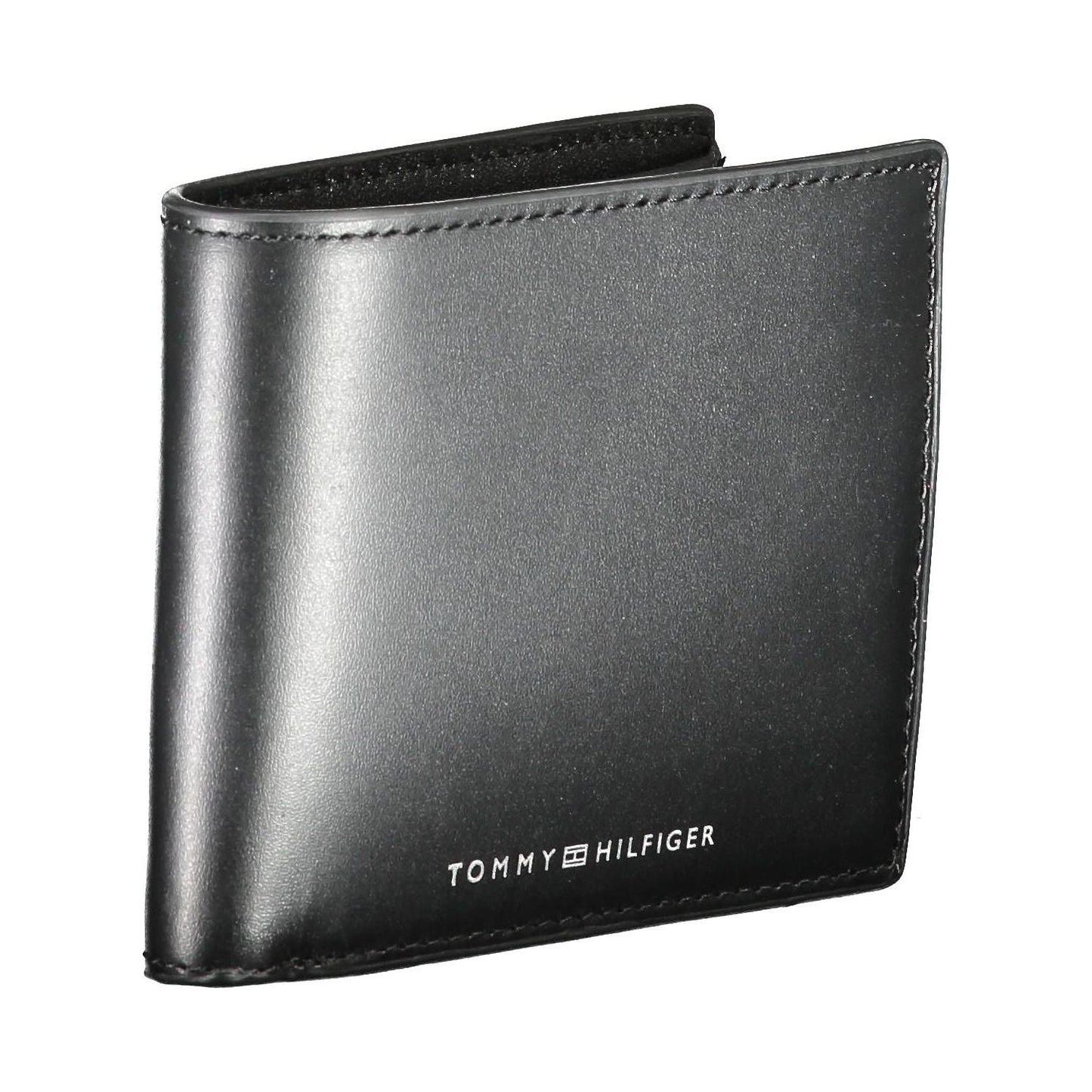 Tommy Hilfiger Black Leather Men Wallet Tommy Hilfiger