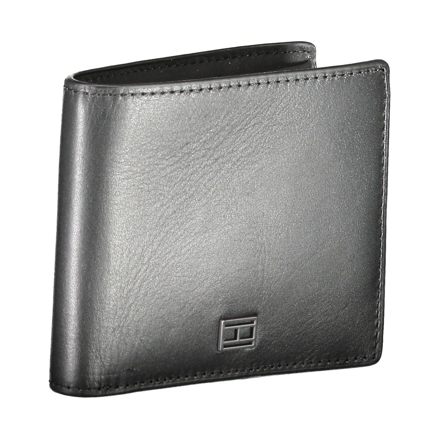 Tommy Hilfiger Black Leather Men Wallet Tommy Hilfiger