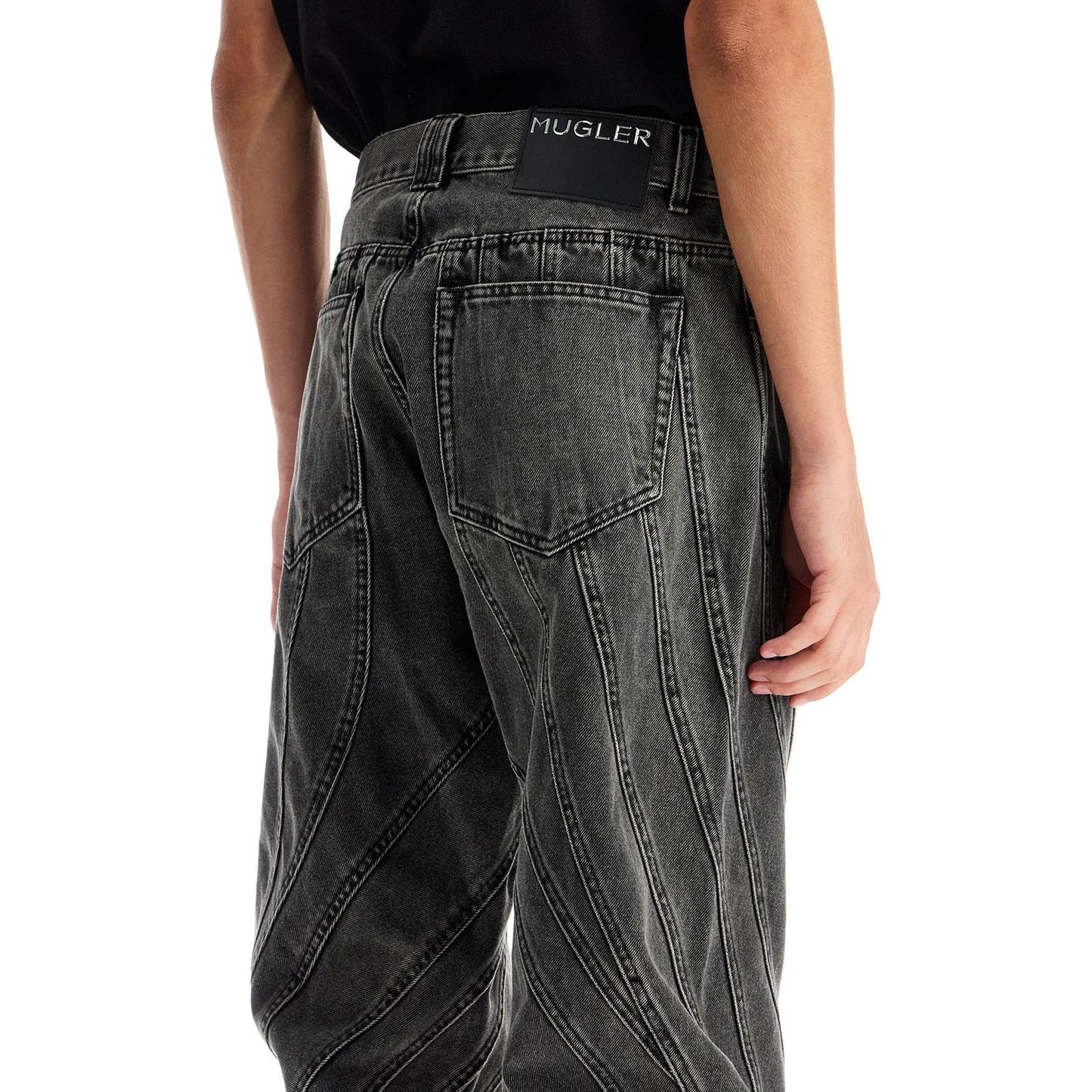 Mugler spiral baggy Jeans Mugler