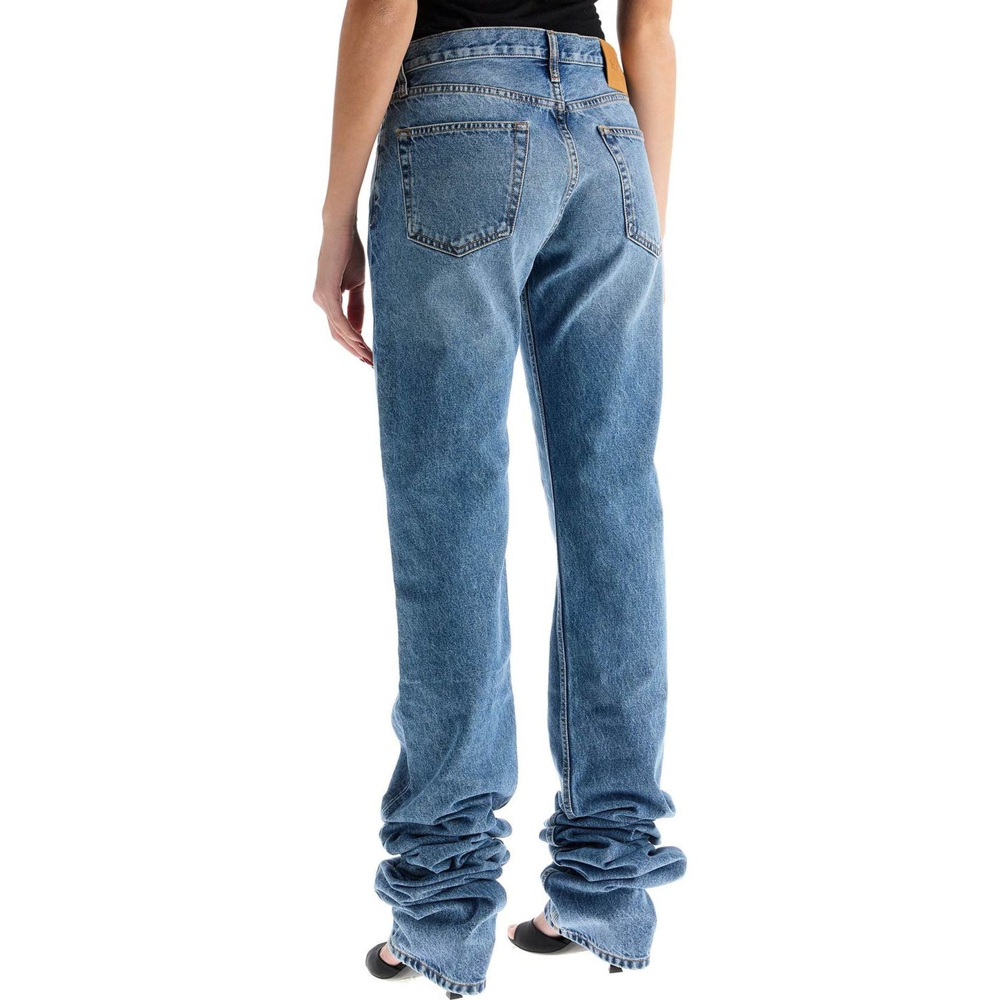 The Attico extra long denim jeans for tall individuals Jeans The Attico