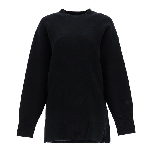 Toteme oversized black wool and cashmere sweater Knitwear Toteme