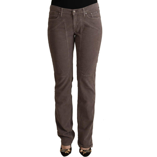 Jeckerson Brown Cotton Low Waist Iconic Patches Leg Denim Jeans 1728,67345645728,Brown,Clothing,Jeans & Pants - Women - Clothing,Jeans Denim - Clothing,Jeckerson,Material: 97% Cotton 3% Elastane,New with tags,Skinny Jeans - Jeans Denim - Clothing,W31,Wome