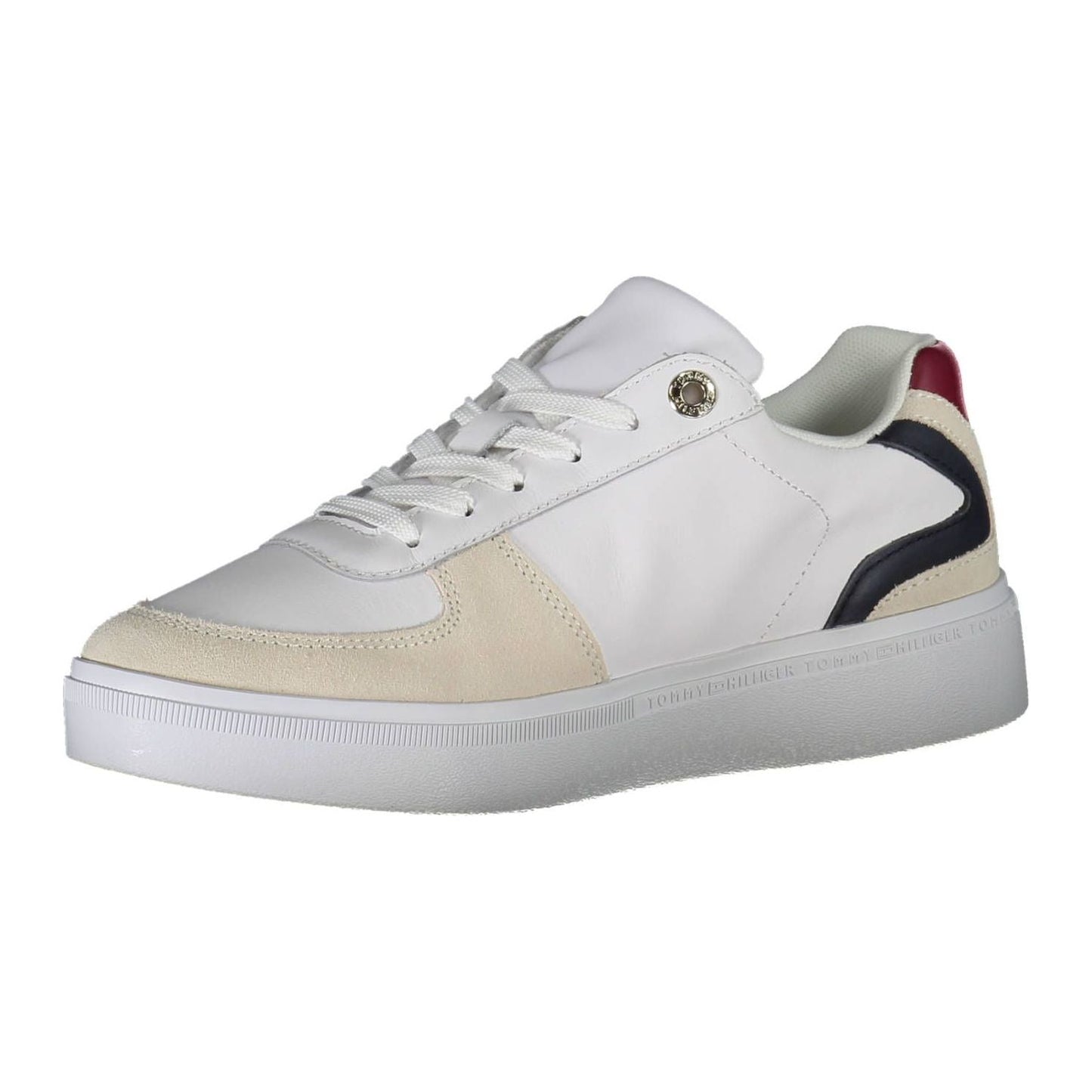 Tommy Hilfiger White Leather Women Sneaker Tommy Hilfiger