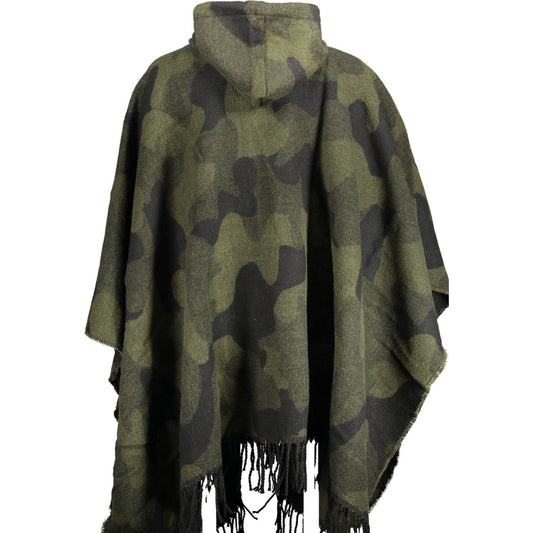 Desigual Green Acrylic Women Poncho Desigual