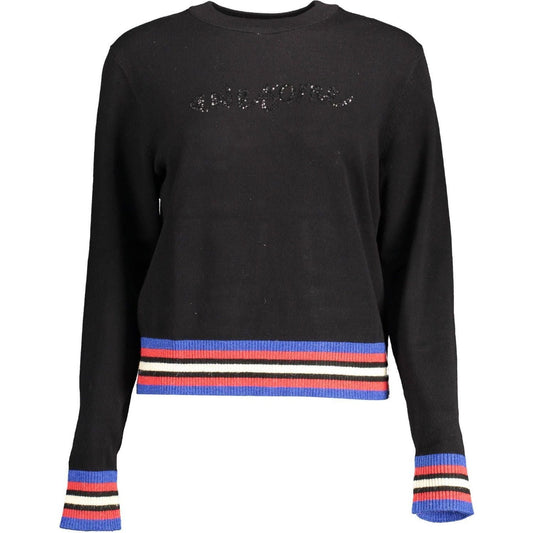 Desigual Black Viscose Women Sweater Desigual