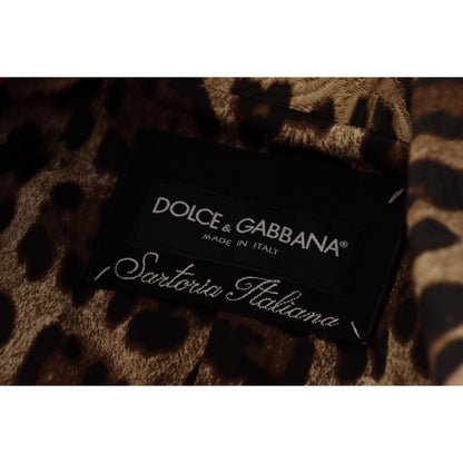 Dolce & Gabbana Red Leopard Wool Trenchcoat Jacket 1% Rayon,12% Cotton,1728,2% Silk,67345645728,Clothing,Dolce & Gabbana,IT36|XXS,IT38|XS,Jackets & Coats - Clothing,Jackets & Coats - Women - Clothing,Material: 85% Wool,New with tags,Red,Trench Coats - Jac