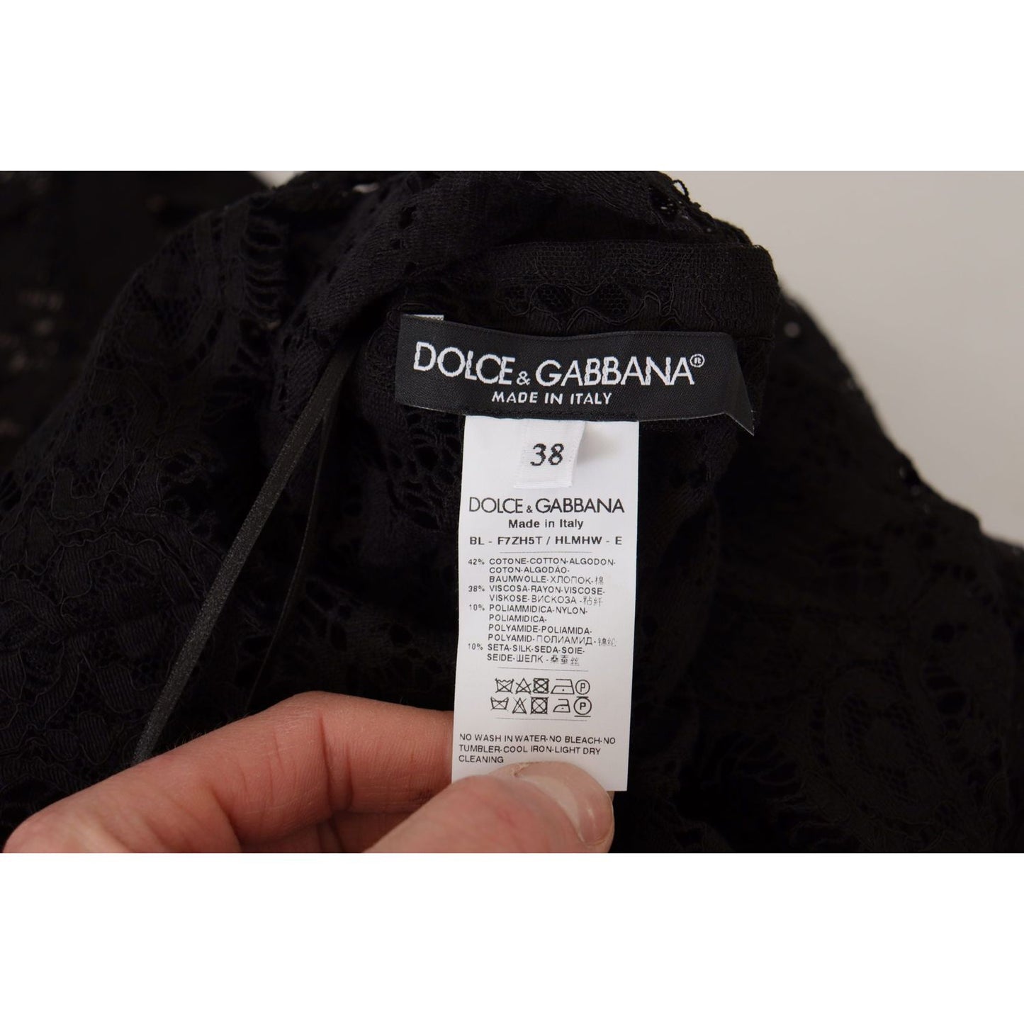 Dolce & Gabbana Elegant Black Long Sleeve Blouse Top Dolce & Gabbana