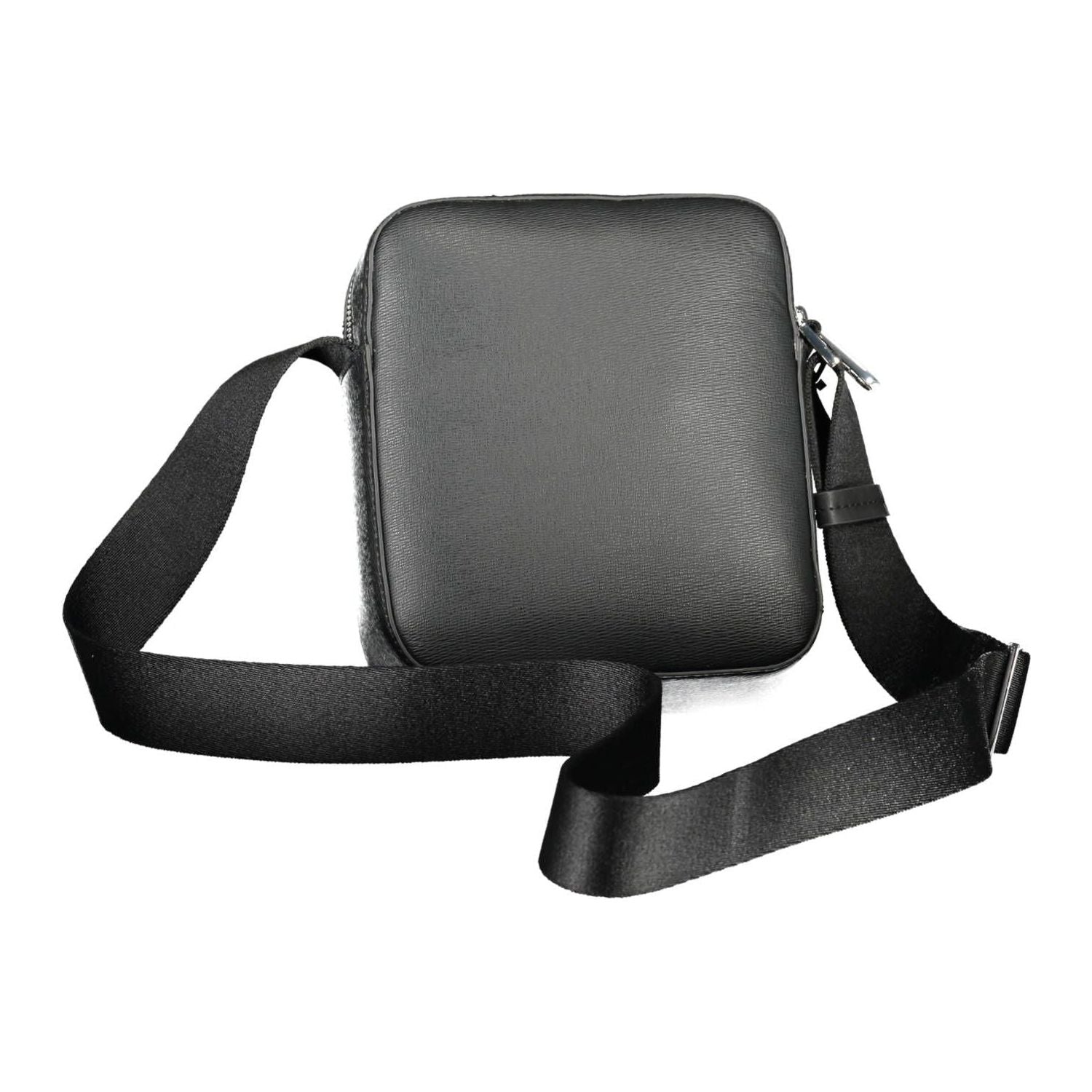 Front view with bag zipped and handles upright.