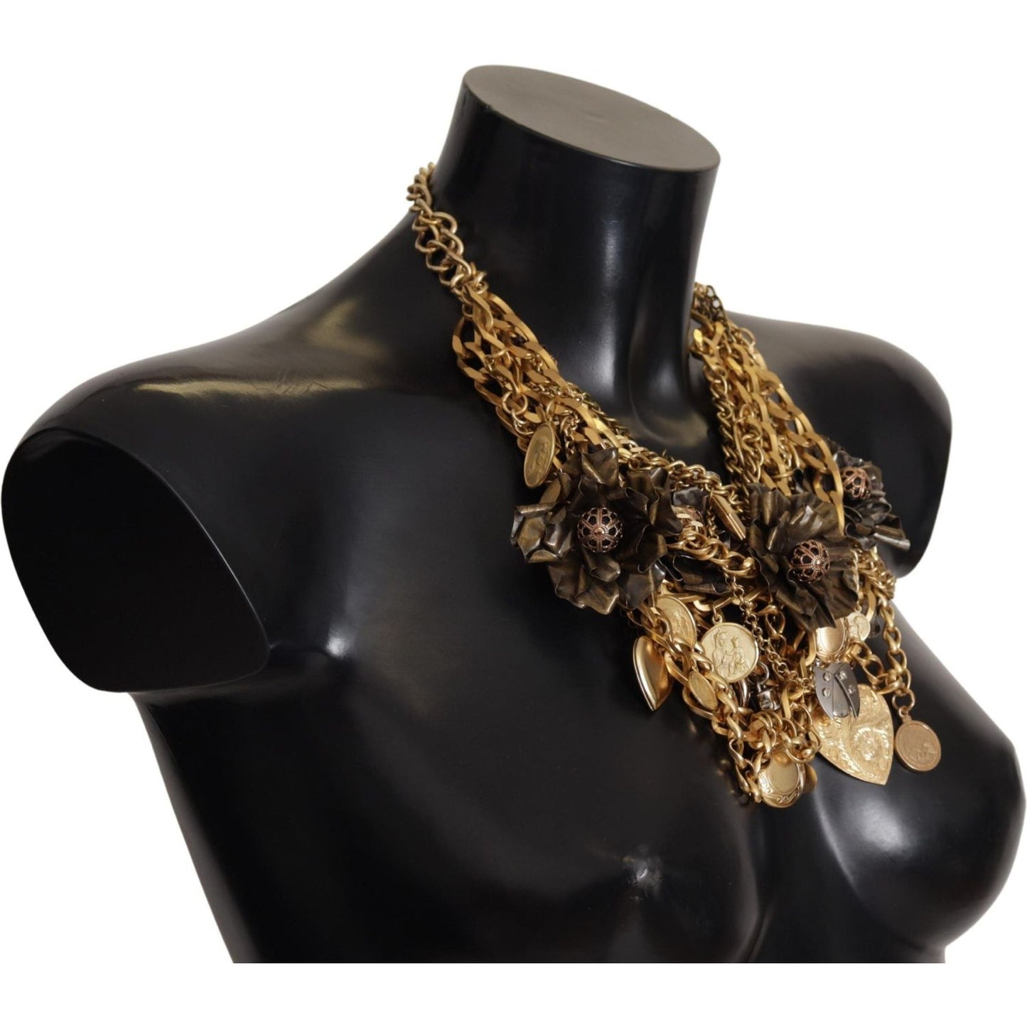 Dolce & Gabbana Sicilian Glamour Gold Statement Necklace WOMAN NECKLACE Dolce & Gabbana