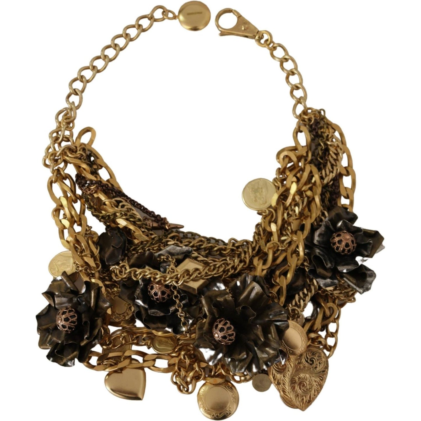 Dolce & Gabbana Sicilian Glamour Gold Statement Necklace WOMAN NECKLACE Dolce & Gabbana