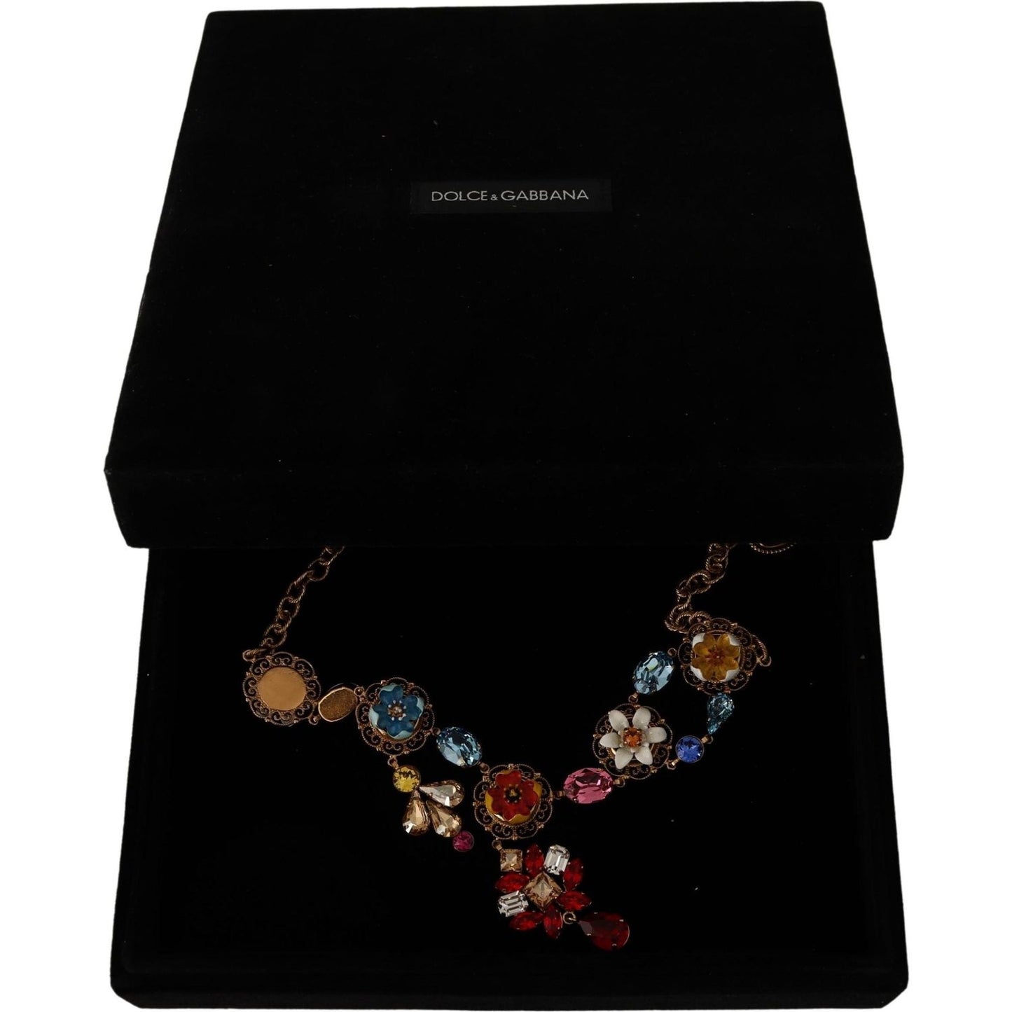 Dolce & Gabbana Elegant Floral Statement Necklace WOMAN NECKLACE Dolce & Gabbana