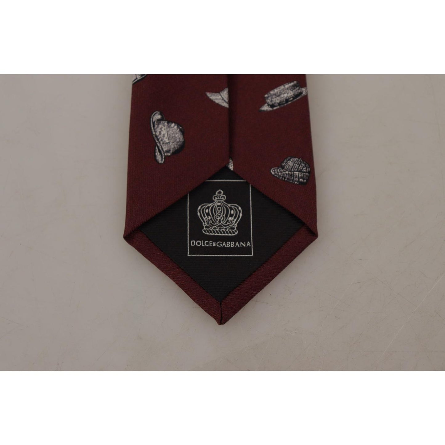 Dolce & Gabbana Maroon Elegance Silk Tie Dolce & Gabbana