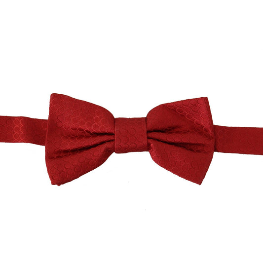 Dolce & Gabbana Elegant Red Silk Tied Bow Tie Dolce & Gabbana