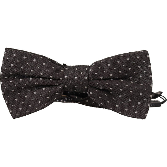 Dolce & Gabbana Elegant Polka Dot Silk Bow Tie Dolce & Gabbana