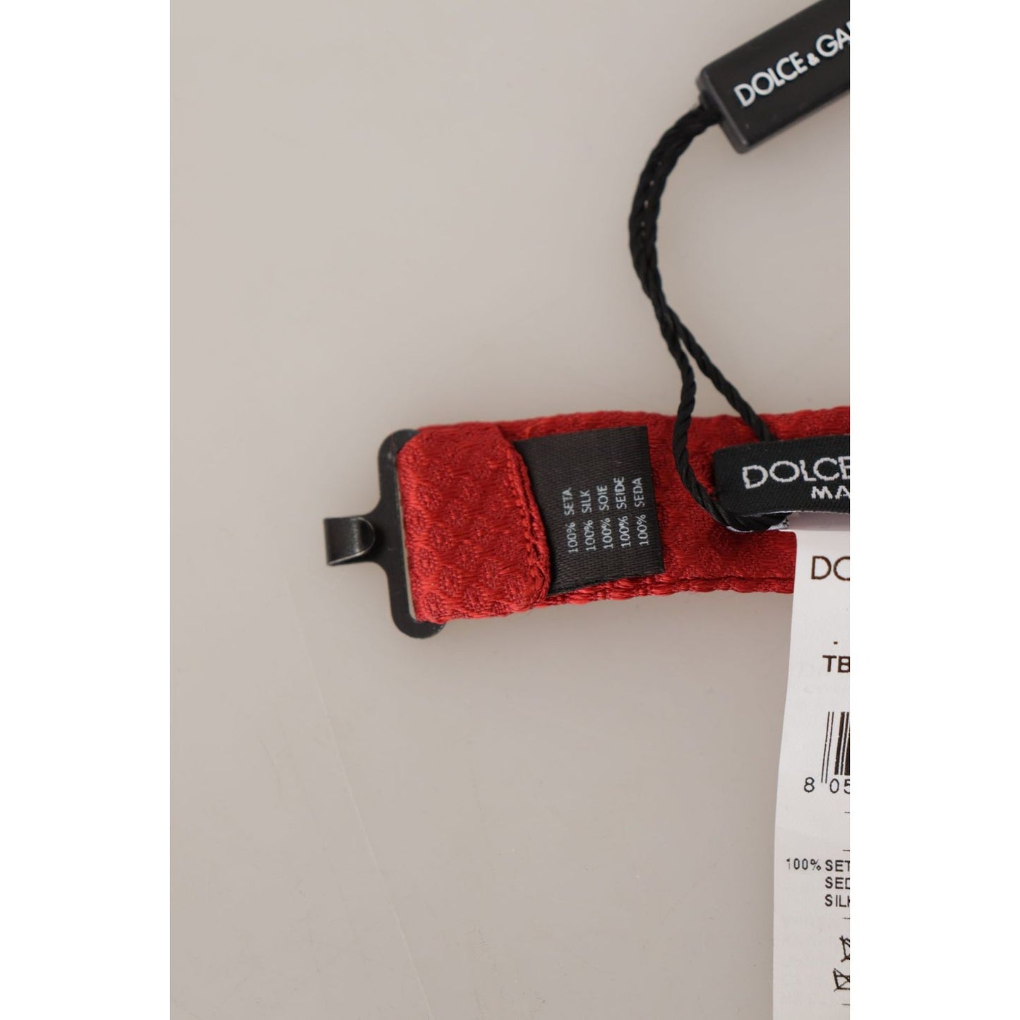 Dolce & Gabbana Red 100% Silk Adjustable Neck Papillon Tie 1728,67345645728,Accessories,Bowties - Ties and Formal Accessories - Accessories,Dolce & Gabbana,Material: 100% Silk,Men,Men - Accessories,New with tags,Red,Ties & Bowties - Men - Accessories,Ties