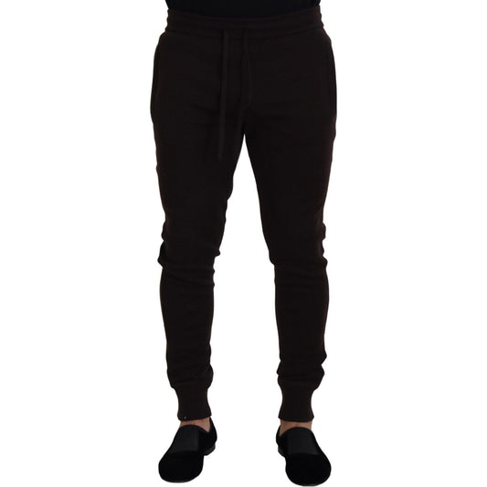 Dolce & Gabbana Brown Cashmere Trousers Bottoms Drawstring Pants 1728,67345645728,95% Cashmere,Athletic Pants - Pants - Clothing,Brown,Clothing,Dolce & Gabbana,IT44 | XS,IT46 | S,IT48 | M,IT50 | L,IT52 | L,IT54 | XL,IT56 | XXL,Jeans & Pants - Men - Clothi