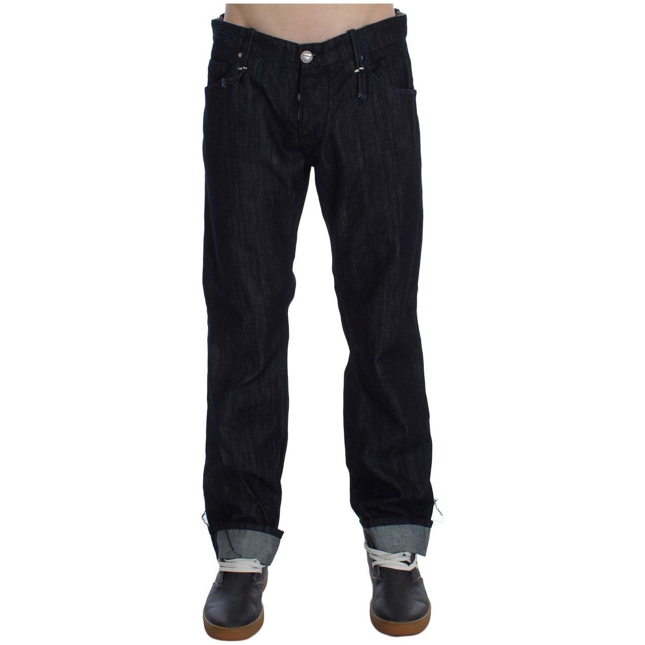 Acht Blue Cotton Regular Straight Fit Jeans 1728,67345645728,Acht,Blue,Clothing,Jeans & Pants - Men - Clothing,Jeans Denim - Clothing,Material: 100% Cotton,Men,Men - Clothing,New with tags,Straight-Leg Jeans - Jeans Denim - Clothing,W34
