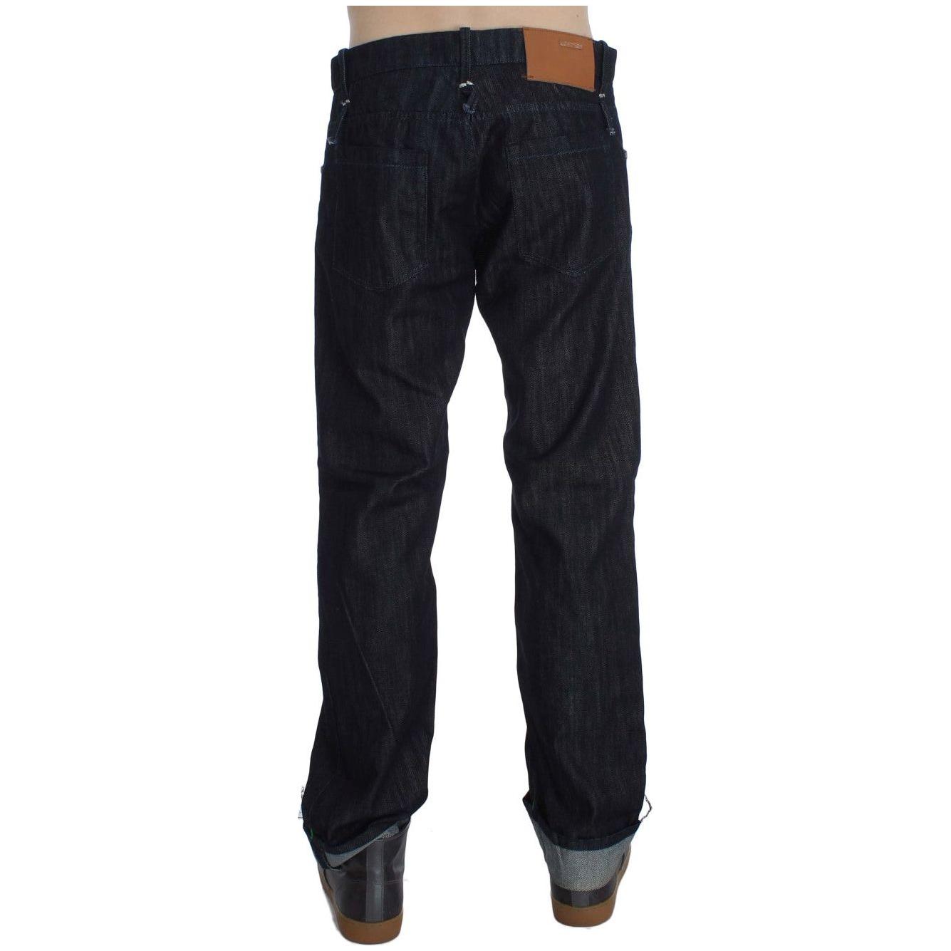 Acht Blue Cotton Regular Straight Fit Jeans 1728,67345645728,Acht,Blue,Clothing,Jeans & Pants - Men - Clothing,Jeans Denim - Clothing,Material: 100% Cotton,Men,Men - Clothing,New with tags,Straight-Leg Jeans - Jeans Denim - Clothing,W34