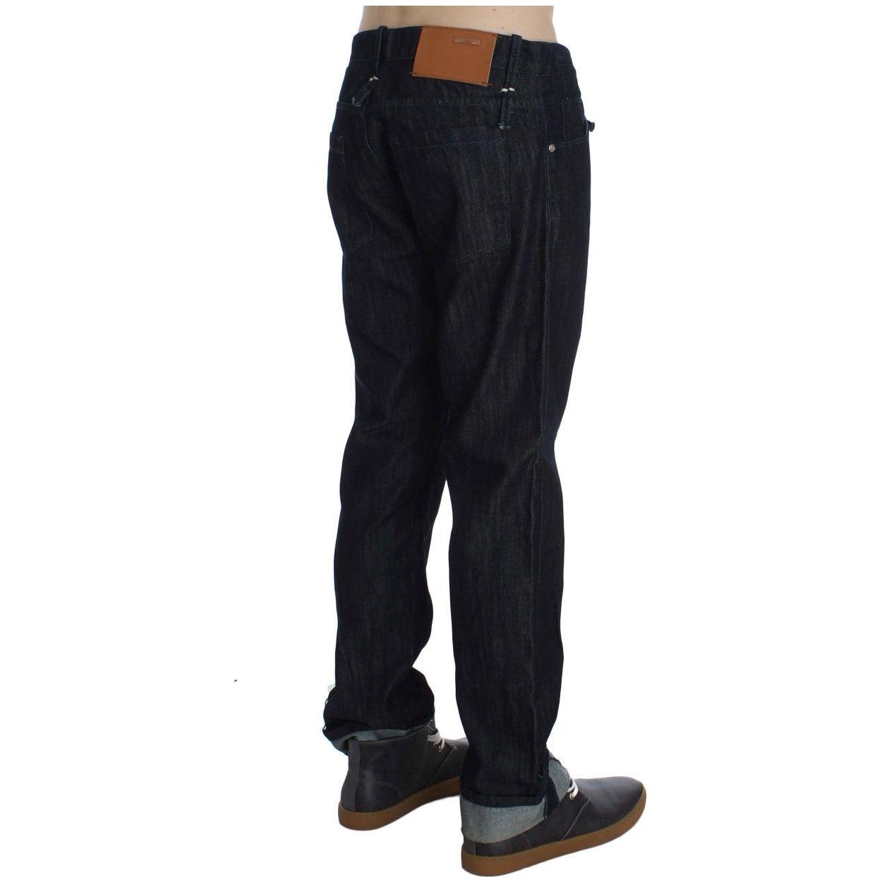 Acht Blue Cotton Regular Straight Fit Jeans 1728,67345645728,Acht,Blue,Clothing,Jeans & Pants - Men - Clothing,Jeans Denim - Clothing,Material: 100% Cotton,Men,Men - Clothing,New with tags,Straight-Leg Jeans - Jeans Denim - Clothing,W34