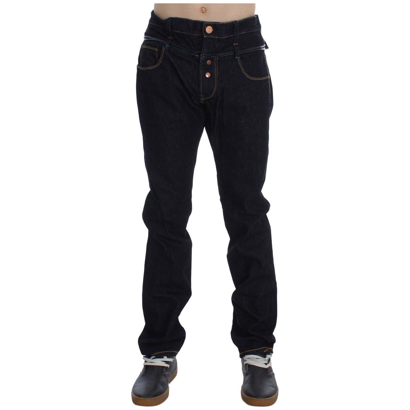 Acht Blue Cotton Regular Straight Fit Jeans 1728,67345645728,Acht,Blue,Clothing,Jeans & Pants - Men - Clothing,Jeans Denim - Clothing,Material: 100% Cotton,Men,Men - Clothing,New with tags,Straight-Leg Jeans - Jeans Denim - Clothing,W34