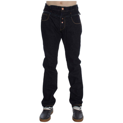 Acht Blue Cotton Regular Straight Fit Jeans 1728,67345645728,Acht,Blue,Clothing,Jeans & Pants - Men - Clothing,Jeans Denim - Clothing,Material: 100% Cotton,Men,Men - Clothing,New with tags,Straight-Leg Jeans - Jeans Denim - Clothing,W34