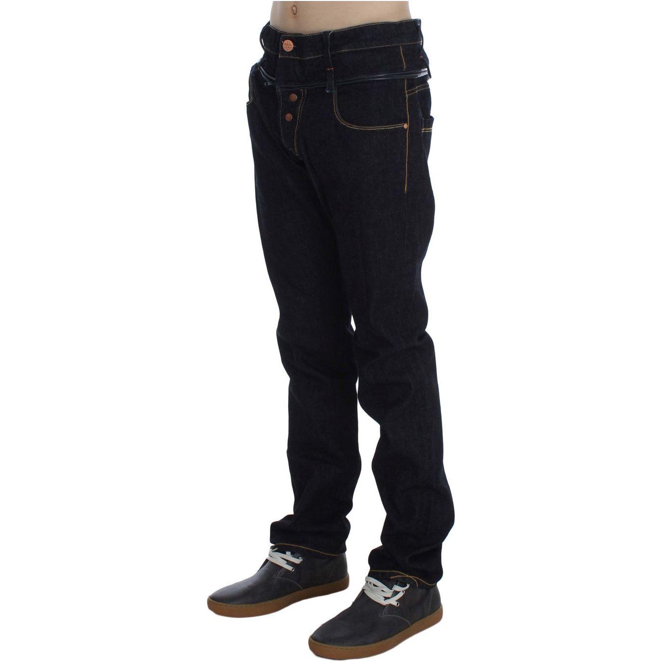 Acht Blue Cotton Regular Straight Fit Jeans 1728,67345645728,Acht,Blue,Clothing,Jeans & Pants - Men - Clothing,Jeans Denim - Clothing,Material: 100% Cotton,Men,Men - Clothing,New with tags,Straight-Leg Jeans - Jeans Denim - Clothing,W34