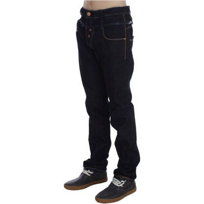 Acht Blue Cotton Regular Straight Fit Jeans 1728,67345645728,Acht,Blue,Clothing,Jeans & Pants - Men - Clothing,Jeans Denim - Clothing,Material: 100% Cotton,Men,Men - Clothing,New with tags,Straight-Leg Jeans - Jeans Denim - Clothing,W34