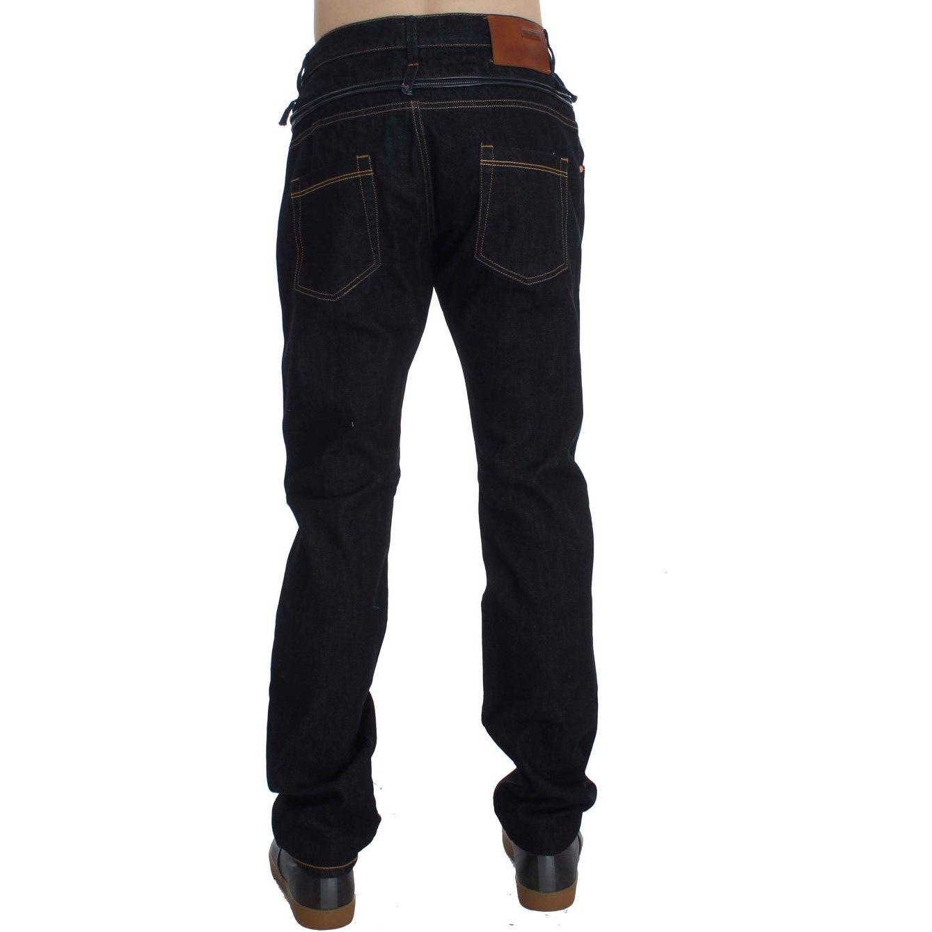 Acht Blue Cotton Regular Straight Fit Jeans 1728,67345645728,Acht,Blue,Clothing,Jeans & Pants - Men - Clothing,Jeans Denim - Clothing,Material: 100% Cotton,Men,Men - Clothing,New with tags,Straight-Leg Jeans - Jeans Denim - Clothing,W34