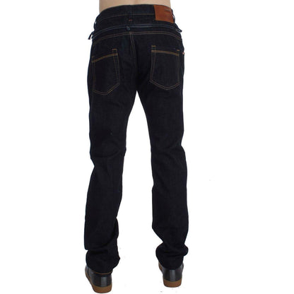 Acht Blue Cotton Regular Straight Fit Jeans 1728,67345645728,Acht,Blue,Clothing,Jeans & Pants - Men - Clothing,Jeans Denim - Clothing,Material: 100% Cotton,Men,Men - Clothing,New with tags,Straight-Leg Jeans - Jeans Denim - Clothing,W34