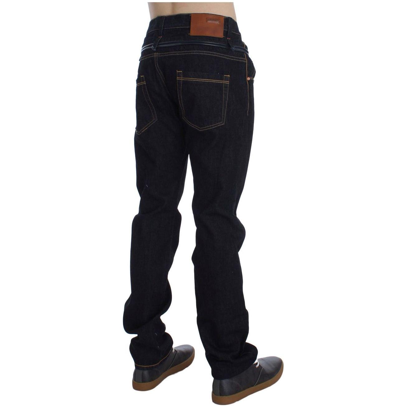 Acht Blue Cotton Regular Straight Fit Jeans 1728,67345645728,Acht,Blue,Clothing,Jeans & Pants - Men - Clothing,Jeans Denim - Clothing,Material: 100% Cotton,Men,Men - Clothing,New with tags,Straight-Leg Jeans - Jeans Denim - Clothing,W34