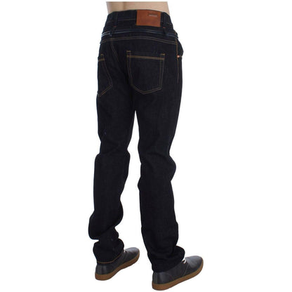 Acht Blue Cotton Regular Straight Fit Jeans 1728,67345645728,Acht,Blue,Clothing,Jeans & Pants - Men - Clothing,Jeans Denim - Clothing,Material: 100% Cotton,Men,Men - Clothing,New with tags,Straight-Leg Jeans - Jeans Denim - Clothing,W34