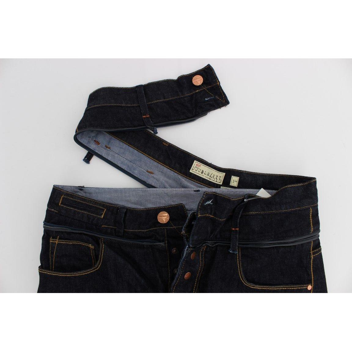 Acht Blue Cotton Regular Straight Fit Jeans 1728,67345645728,Acht,Blue,Clothing,Jeans & Pants - Men - Clothing,Jeans Denim - Clothing,Material: 100% Cotton,Men,Men - Clothing,New with tags,Straight-Leg Jeans - Jeans Denim - Clothing,W34
