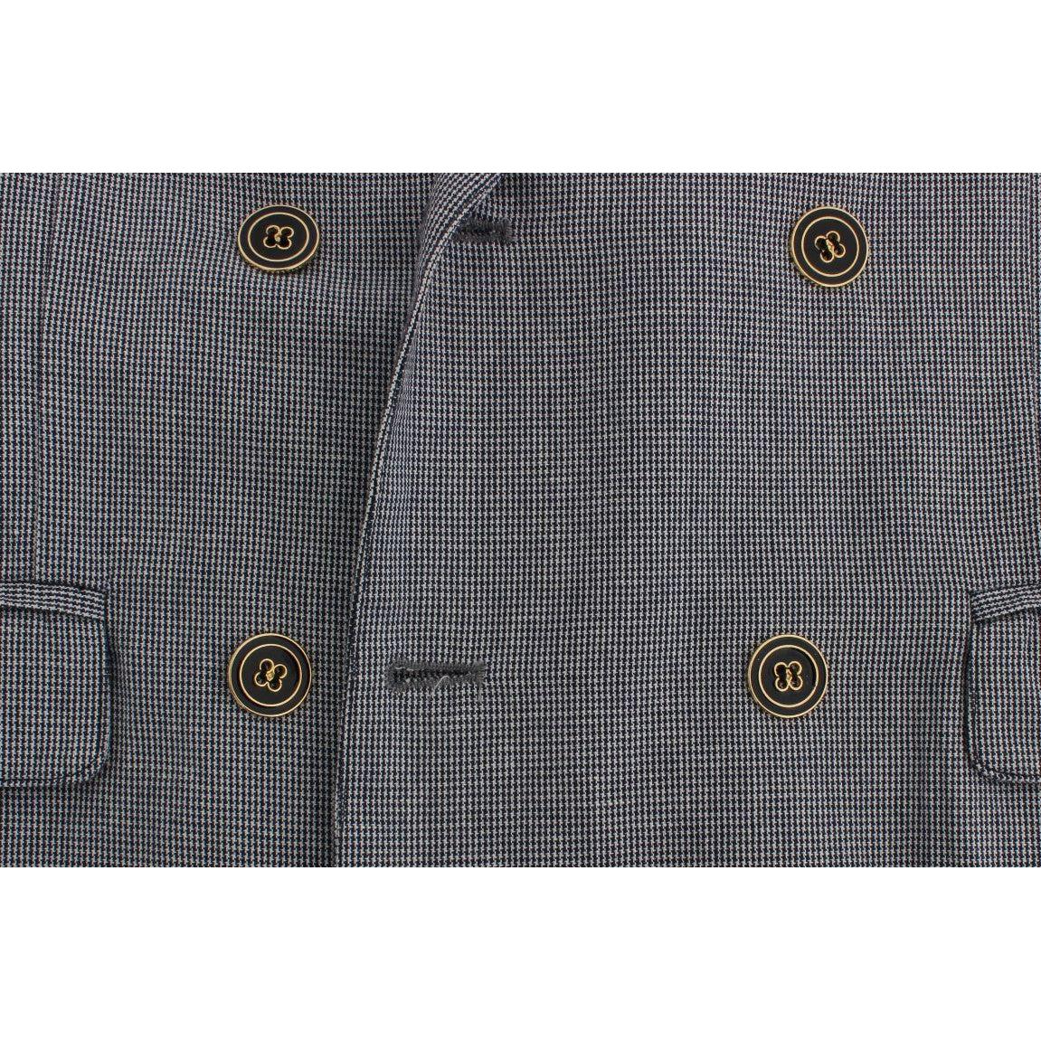 Master Coat Blue Double Breasted Regular Fit Blazer