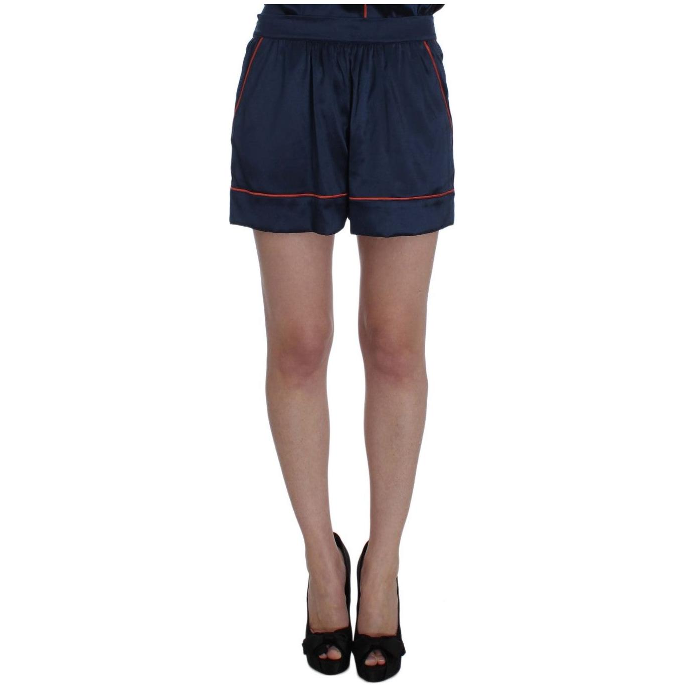 Dolce & Gabbana Elegant Silk Stretch Mini Shorts Dolce & Gabbana