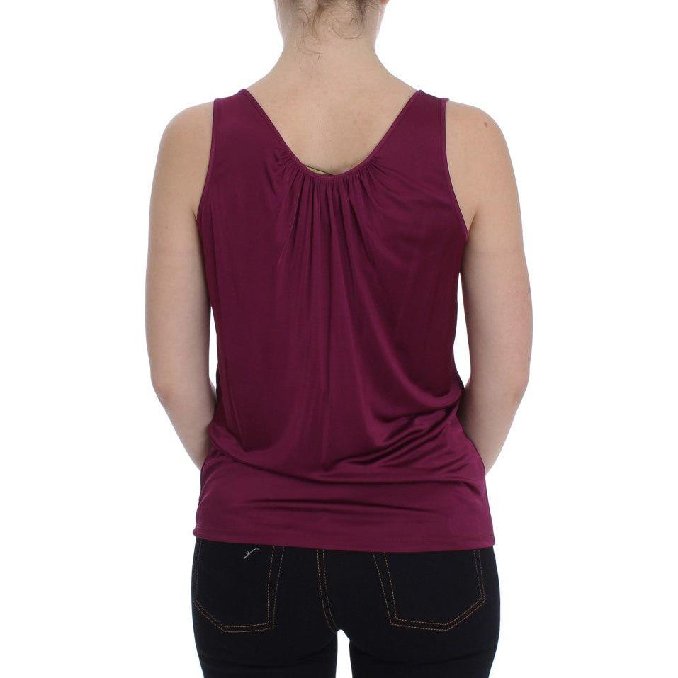 PLEIN SUD Elegant Purple Rayon Cami Blouse PLEIN SUD