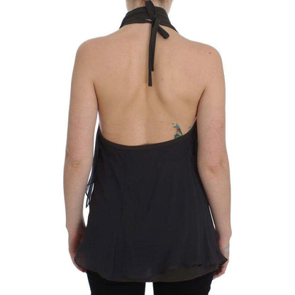 CORA GROPPO Gray Blue Stretch Blouse Top 1728,18% Elastane,67345645728,Clothing,CORA GROPPO,Gray,IT40|S,Material: 82% Polyester,New with tags,Sleeveless - T-Shirts - Clothing,T-Shirts - Clothing,Tops & T-Shirts - Women - Clothing,Women,Women - Clothing