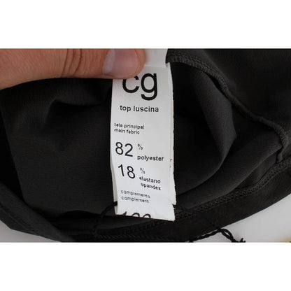 CORA GROPPO Gray Blue Stretch Blouse Top 1728,18% Elastane,67345645728,Clothing,CORA GROPPO,Gray,IT40|S,Material: 82% Polyester,New with tags,Sleeveless - T-Shirts - Clothing,T-Shirts - Clothing,Tops & T-Shirts - Women - Clothing,Women,Women - Clothing