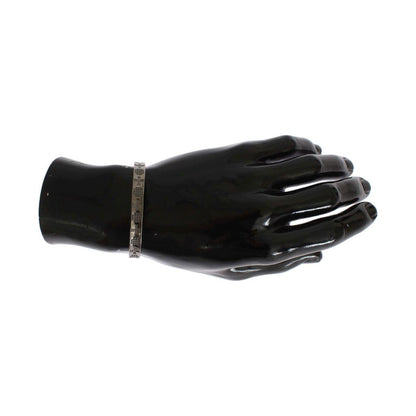 Nialaya Gray Rhodium 925 Silver Bangle Bracelet