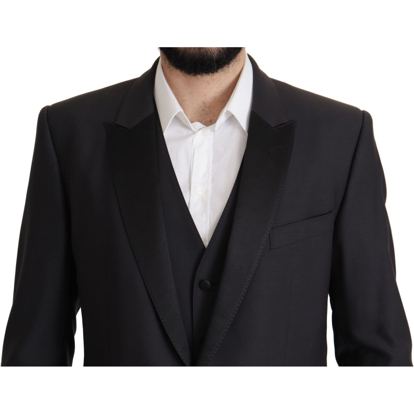 Dolce & Gabbana Elegant Dark Blue Martini Two-Piece Blazer Dolce & Gabbana