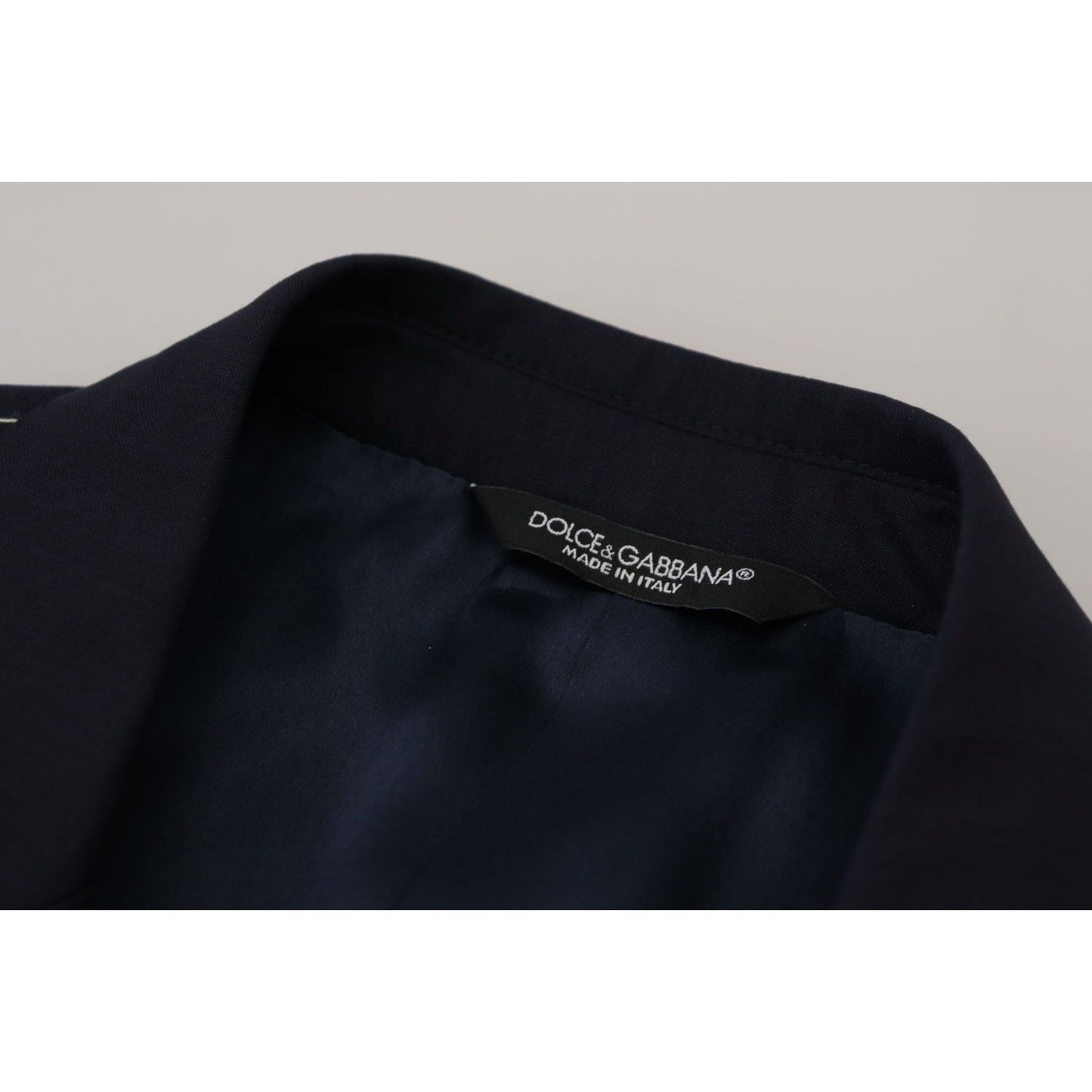 Dolce & Gabbana Blue Wool Single Breasted Coat Blazer 1728,67345645728,Blazers - Men - Clothing,Blazers - Suits & Blazers - Clothing,Blue,Clothing,Dolce & Gabbana,IT46 | S,Material: 96% Virgin Wool 4% Silk,Men,Men - Clothing,New with tags,Suits & Blazers